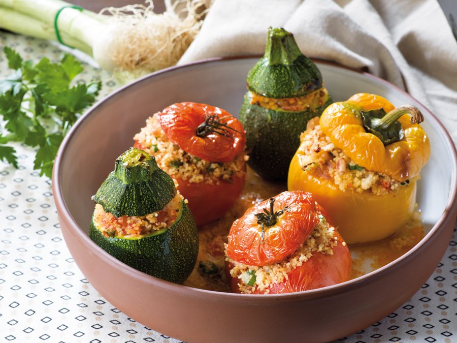 Recette de légumes farcis à la graine de couscous moyen Le Renard