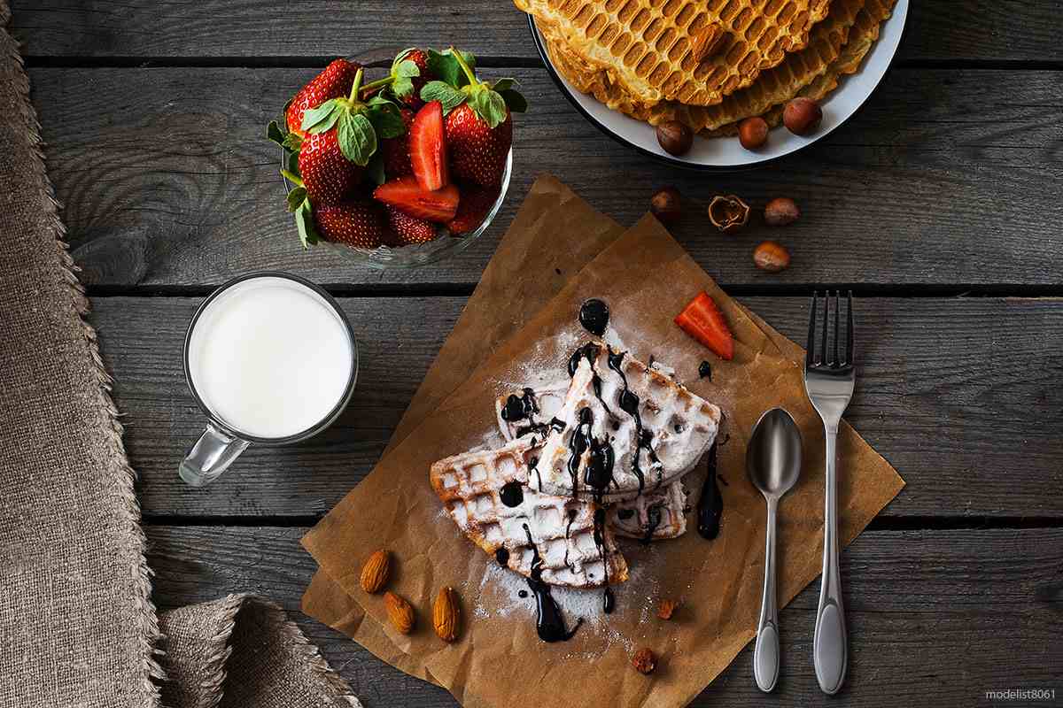 Recette gaufre de semoule fine Le renard au chocolat