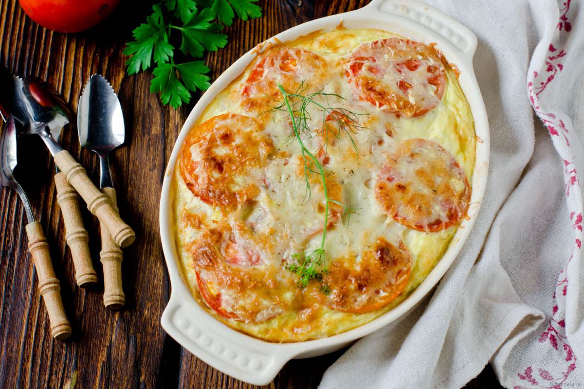 Gratin De Semoule à Base De Thon Et Tomates