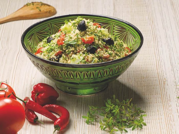 Recette Taboulé Méditerranéen à la graine de couscous moyen Le Renard