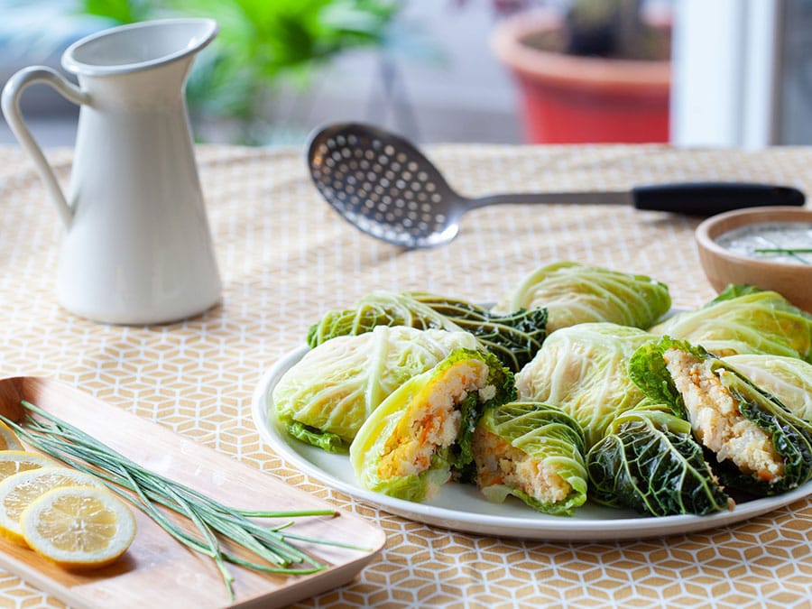 Recette de papillote de choux au haddock et à la semoule Le Renard